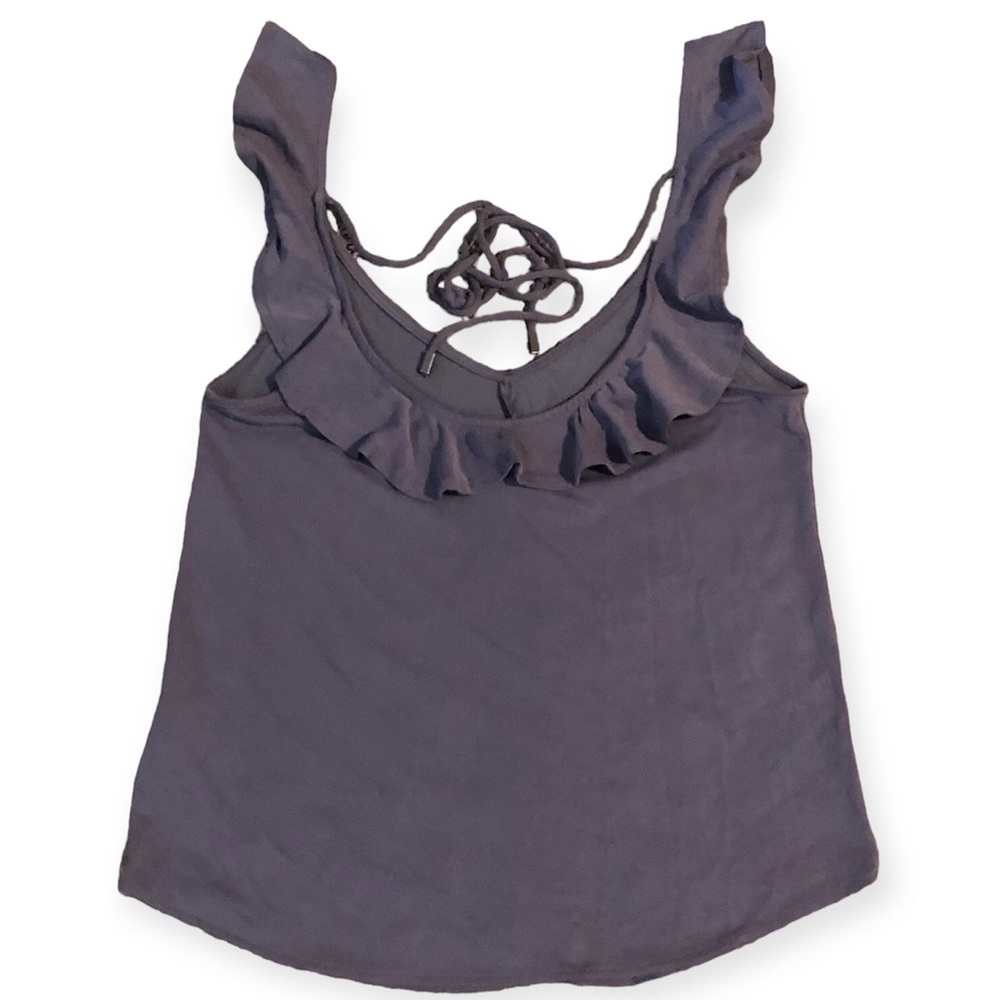 Gentle Fawn Gray V Neck Tie Back Tank XS